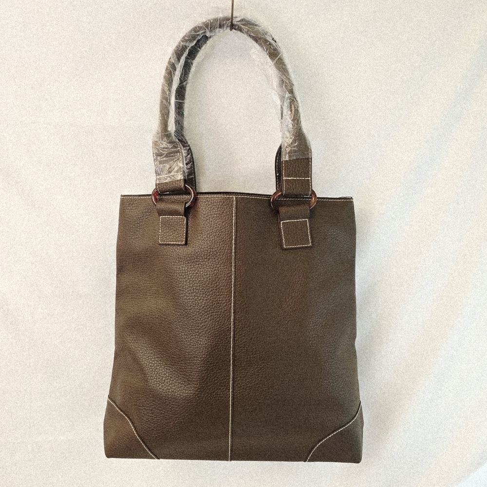 Estee Lauder Brown Long Tote with matching cosmetic bag set NEW - Picture 2 of 8